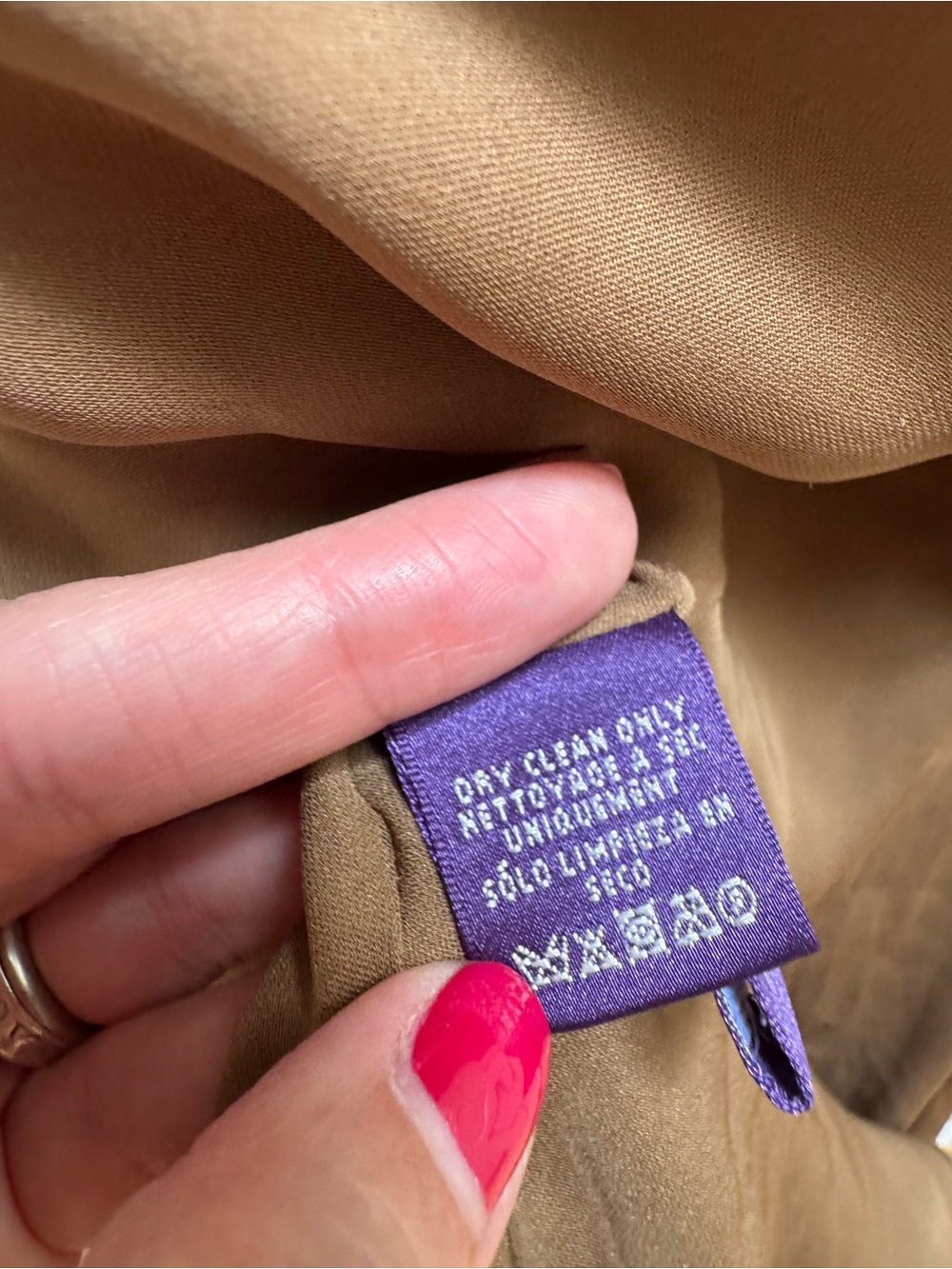 Ralph Lauren Purple Label Vintage Brown Silk Slip Dress - Picture 15 of 16